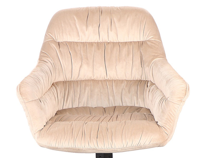 Armchair ASTORIA VELVET BLACK FRAME / BEIGE BLUVEL 28 