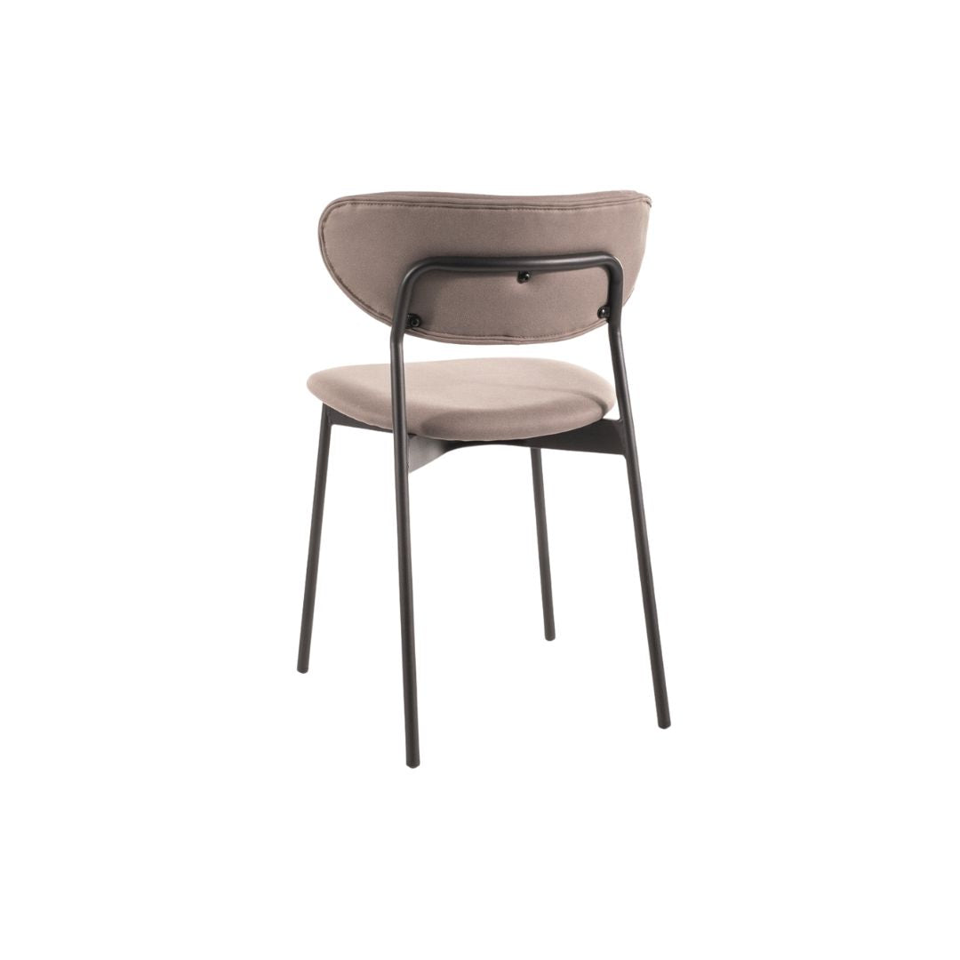 Chair DAN FRAME BLACK / BEIGE. 221