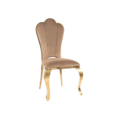 Chair QUEEN VELVET GOLD FRAME/BEIGE BLUEVEL 28