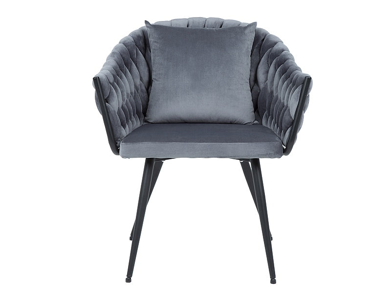 Chair NUVO VELVET BLACK FRAME / GRAY BLUVEL 14