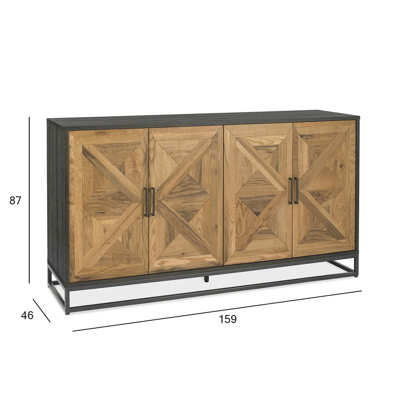 Комод INDUS 159x46xH87см, дуб