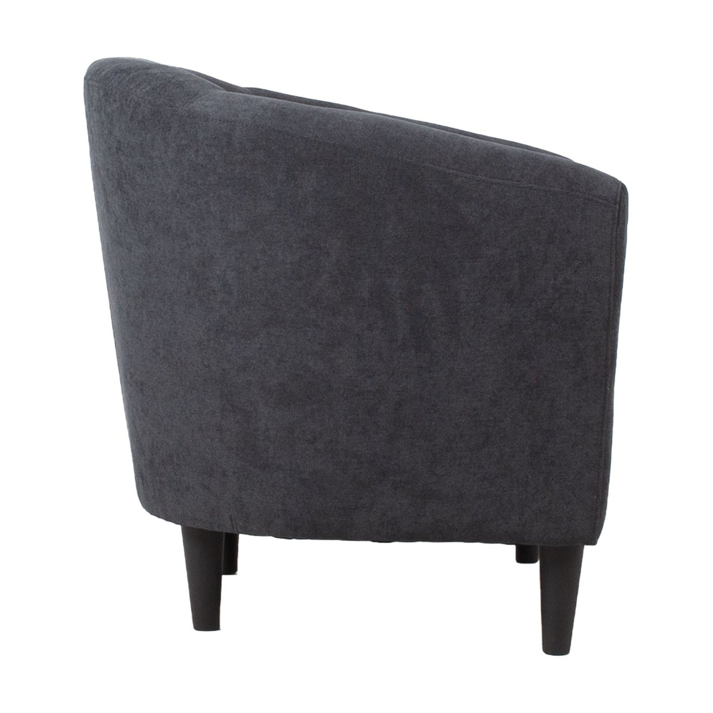 Lounge chair WESTER 76x68.5xH74cm, dark gray fabric 