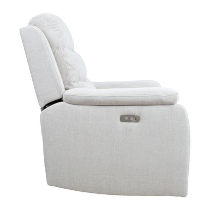 Lounge chair MIMI electric, silver gray 