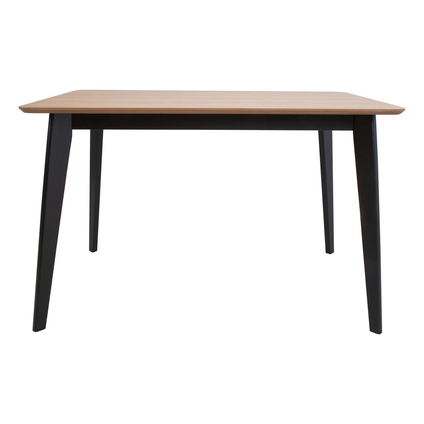 Table ROXBY 120x80xH76cm, oak/black