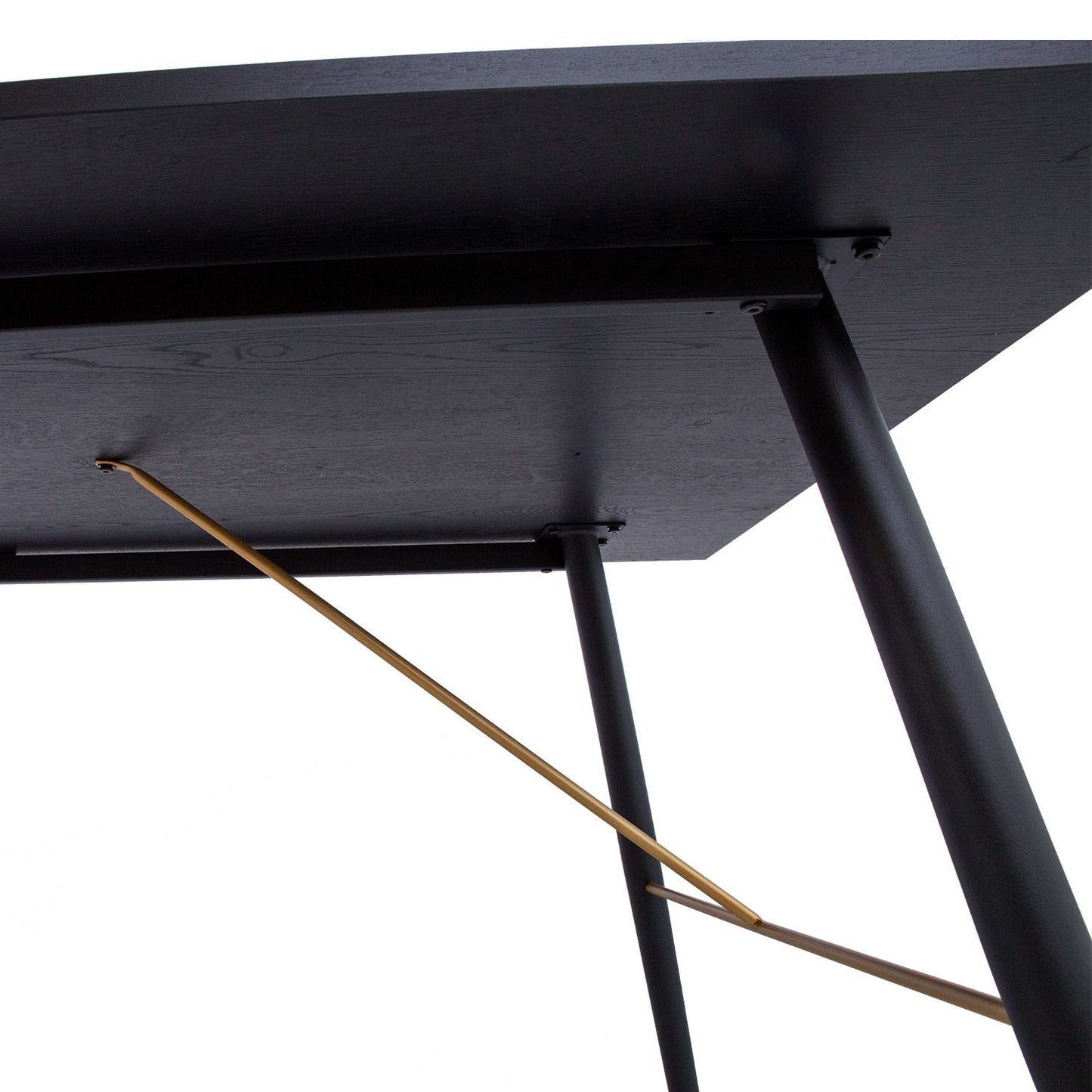 Table LUXEMBOURG 160x90xH75cm, black / copper