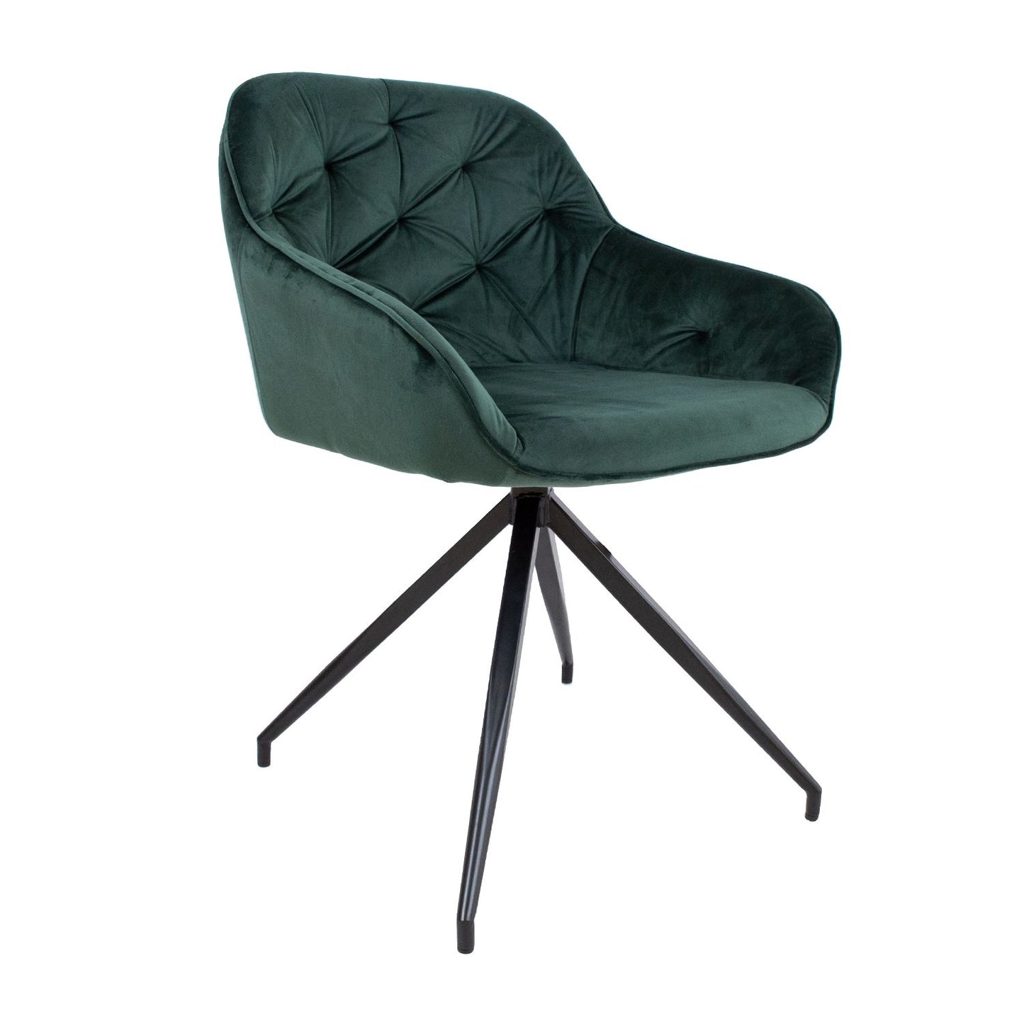 Chair BRIT, dark green velvet 