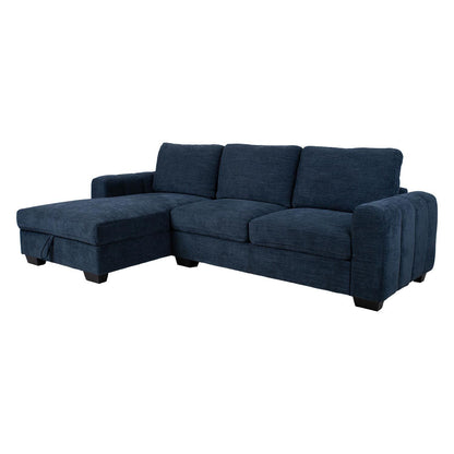 Corner sofa MARITA KS, dark blue