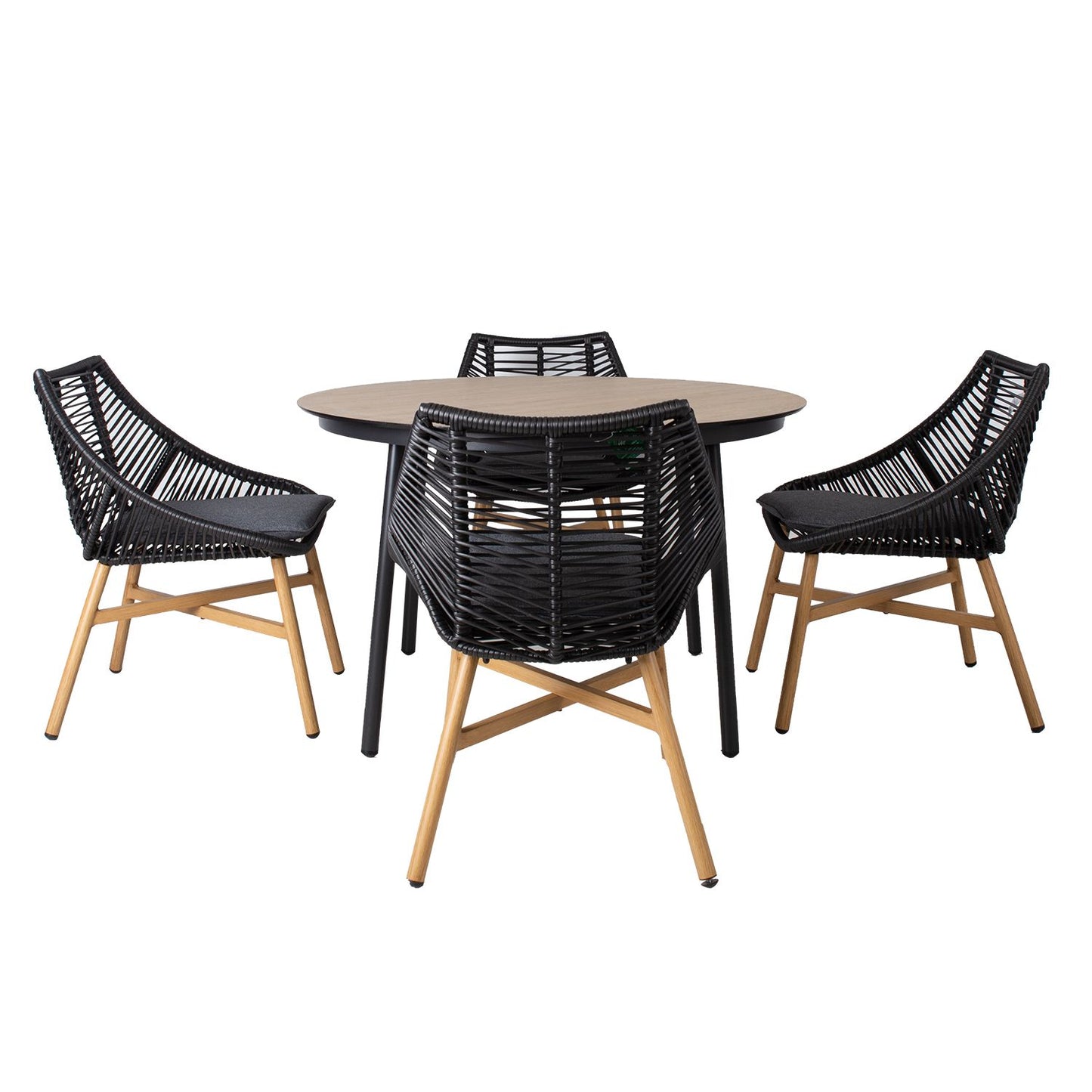 Garden furniture set HELSINKI table and 4 chairs 