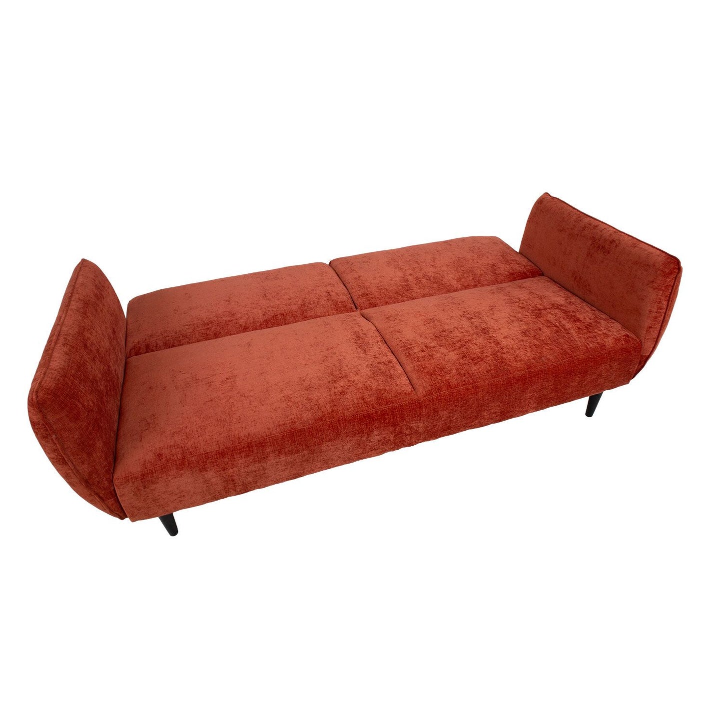 Sofa bed HERMES 3-seater, orange 