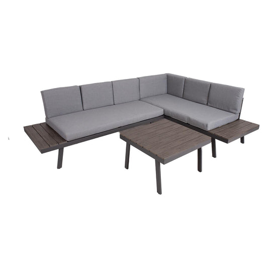 Garden furniture set DELGADO corner sofa and table 