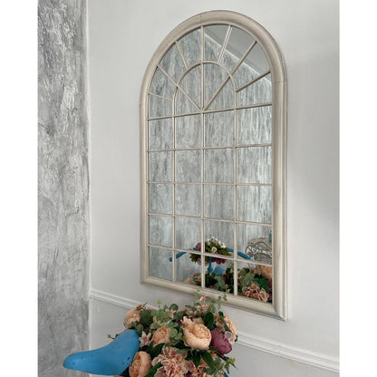 Mirror SECRET GARDEN 75x4xH131cm, antique white metal frame