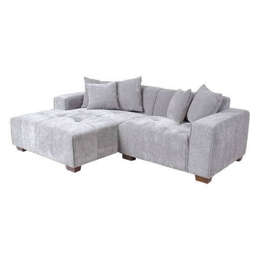 Corner sofa DAHLIA LC, light gray