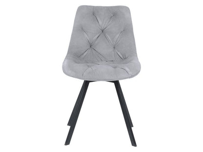 Armchair VALENTE VELVET BLACK FRAME / GRAY BLUVEL 14