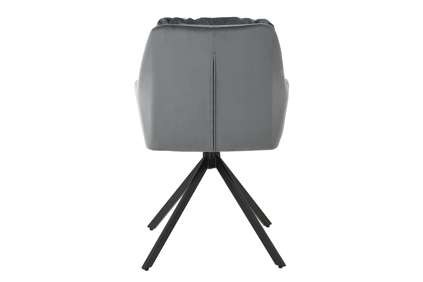 Chair SPELLO VELVET BLACK FRAME/GRAY BLUVEL 14