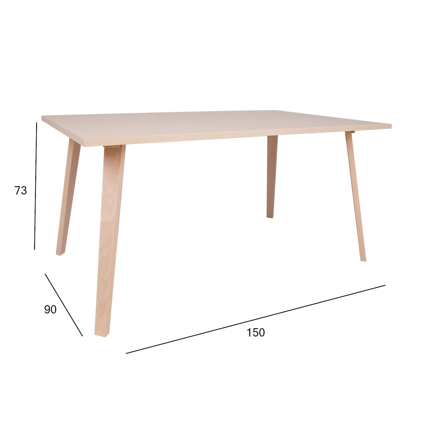 Table ADORA 150x90xH73cm