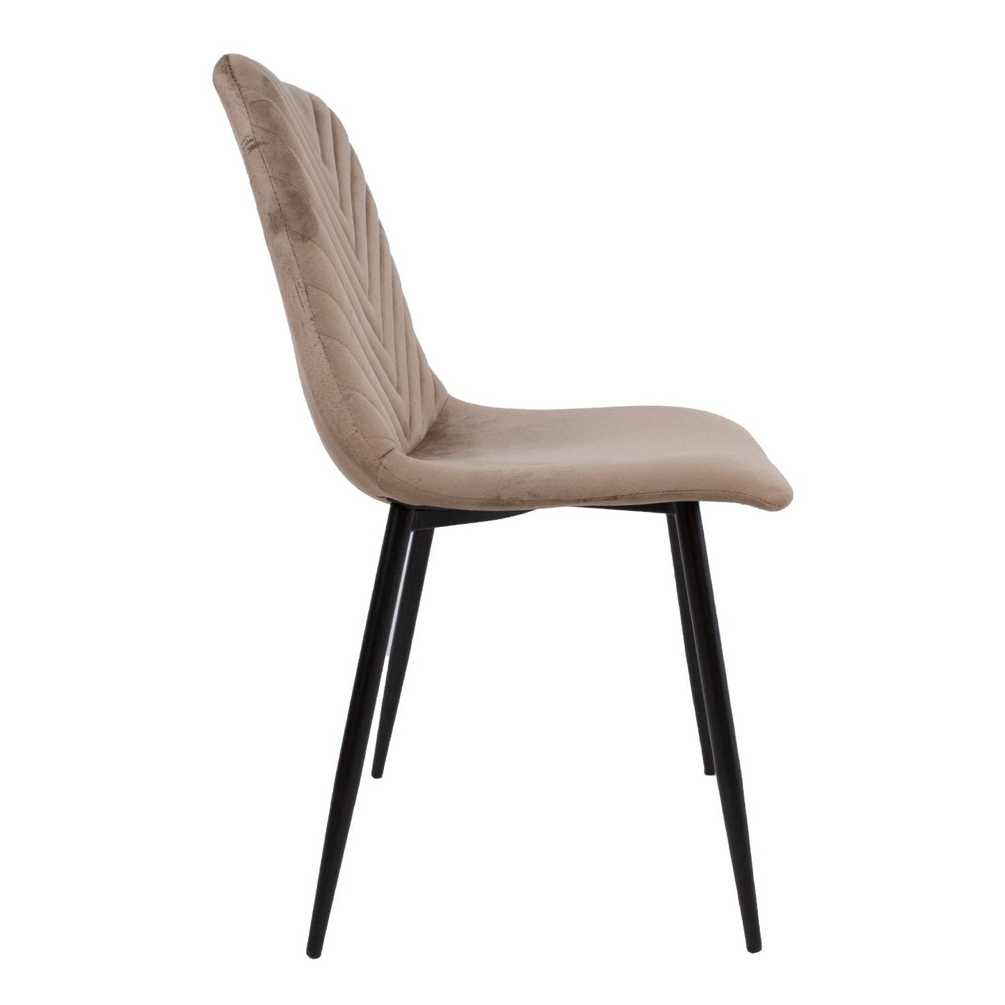 Chair BRIE, beige velvet 