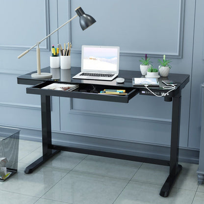 Desk ERGO with 1 motor 120x60cm, black 