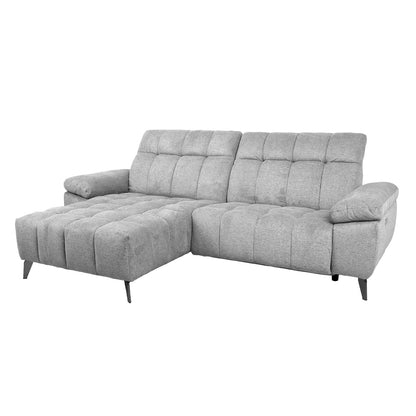 Corner sofa LUZERN KS, light gray