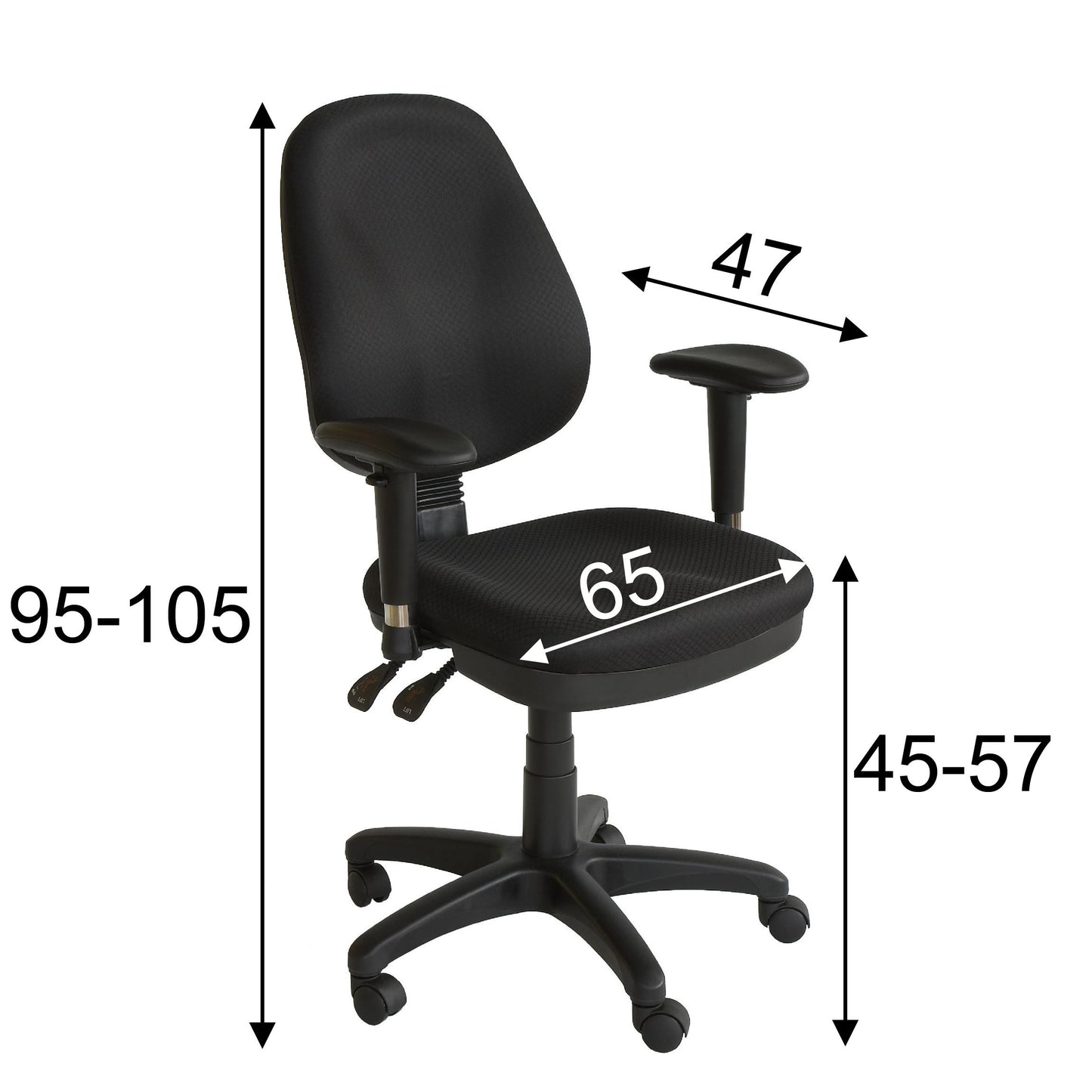 Work chair SAVONA black