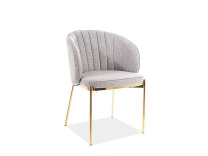 Chair PRADO GOLD FRAME/GRAY COLOR.156