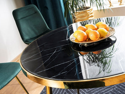 Table CALVIN BLACK MARBLE EFFECT/GOLD FI 100