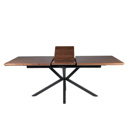 Table LOGAN WALNUT/BLACK 160(200)X90