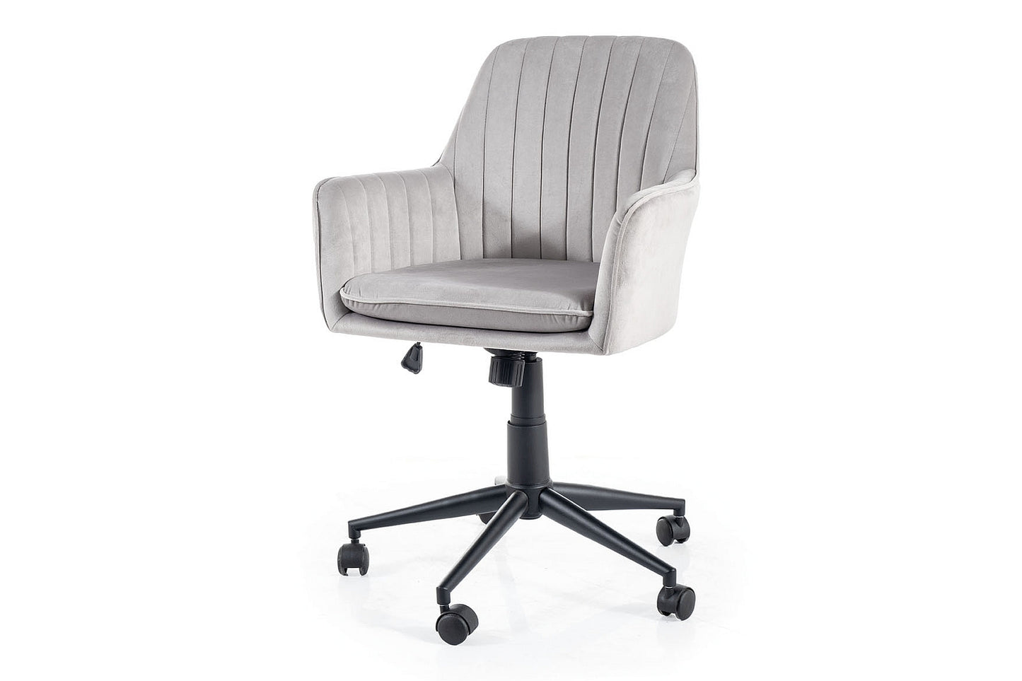 Office Chair Q-886 VELVET LIGHT GRAY BLUVEL 03 