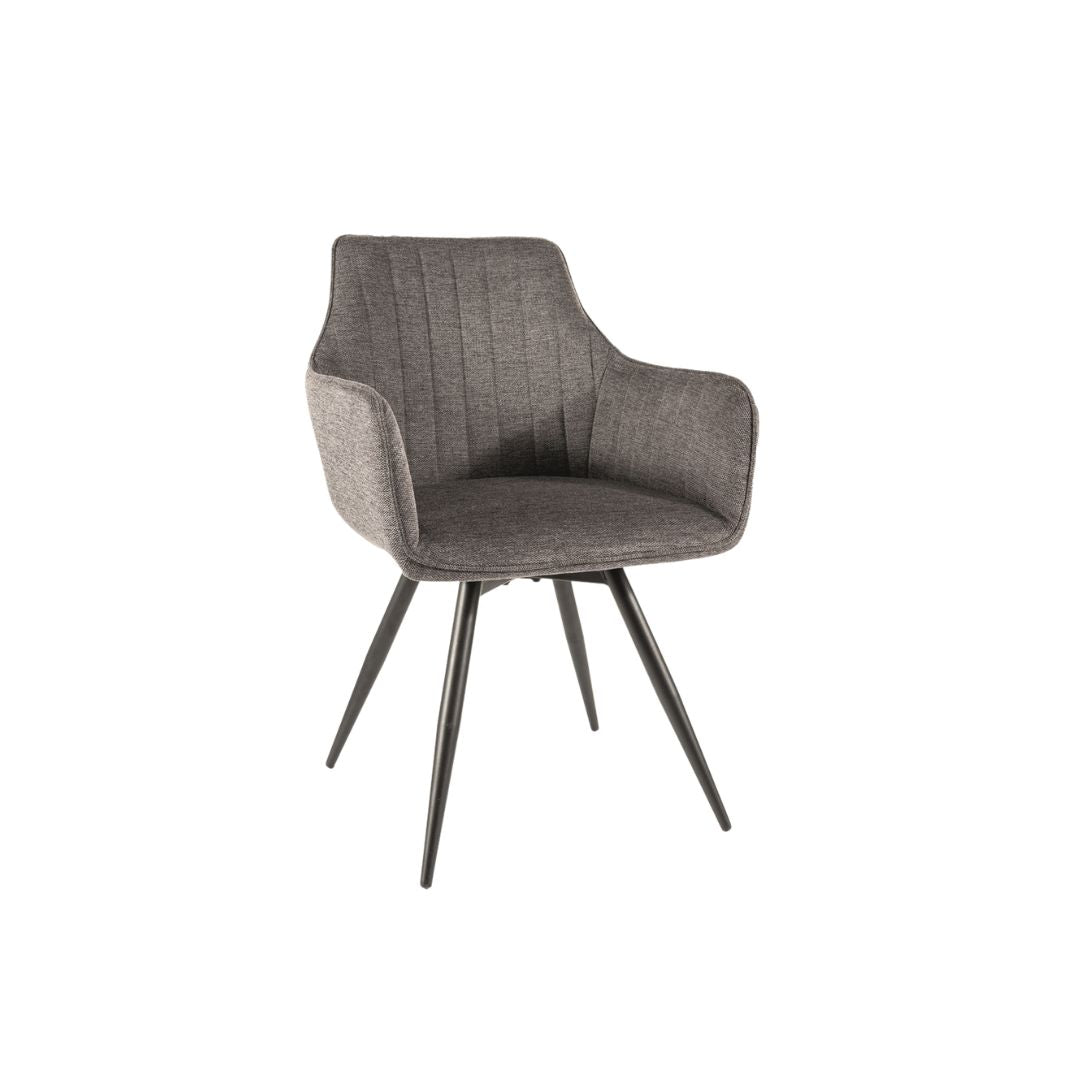 Chair BALLO BREGO FRAME BLACK / DARK GRAY 18 