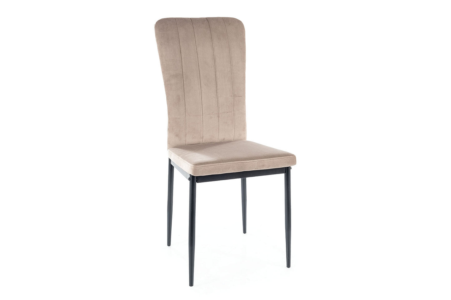 Chair VIGO VELVET BLACK FRAME / C. BEIGE BLUVEL 40