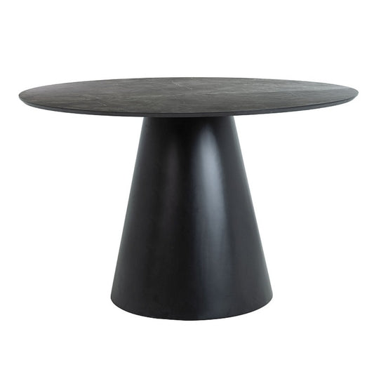 Table ANGEL GRAY MARBLE EFFECT/BLACK MATTE FI120