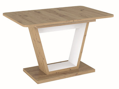 Table NIGEL ARTISAN OAK COLOR / WHITE MATTE 120(160)X80 (D)