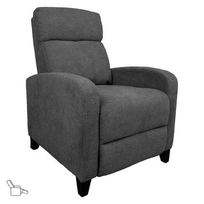 Lounge chair ENIGMA with manual mechanism 68x91xH100cm, gray 