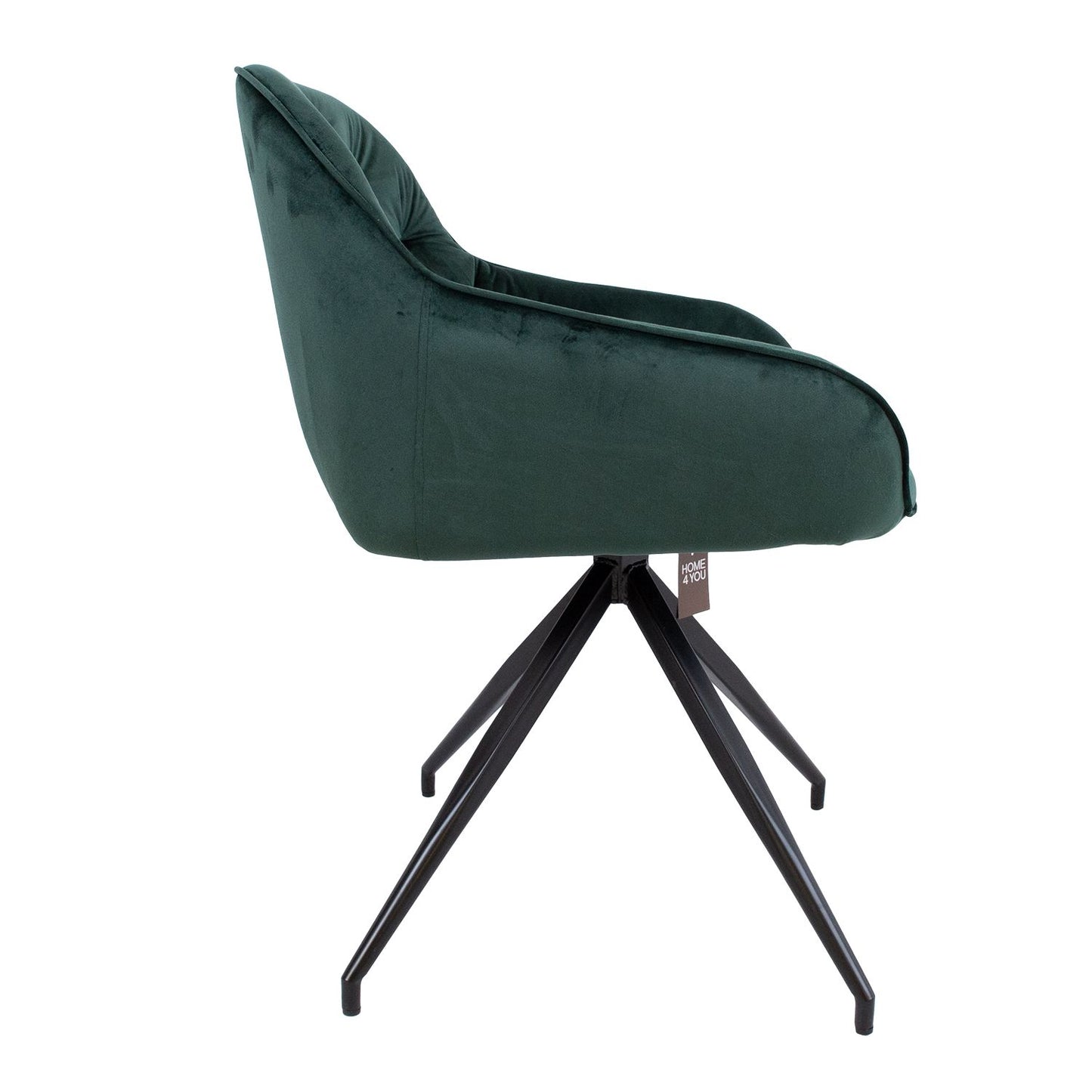 Chair BRIT, dark green velvet 