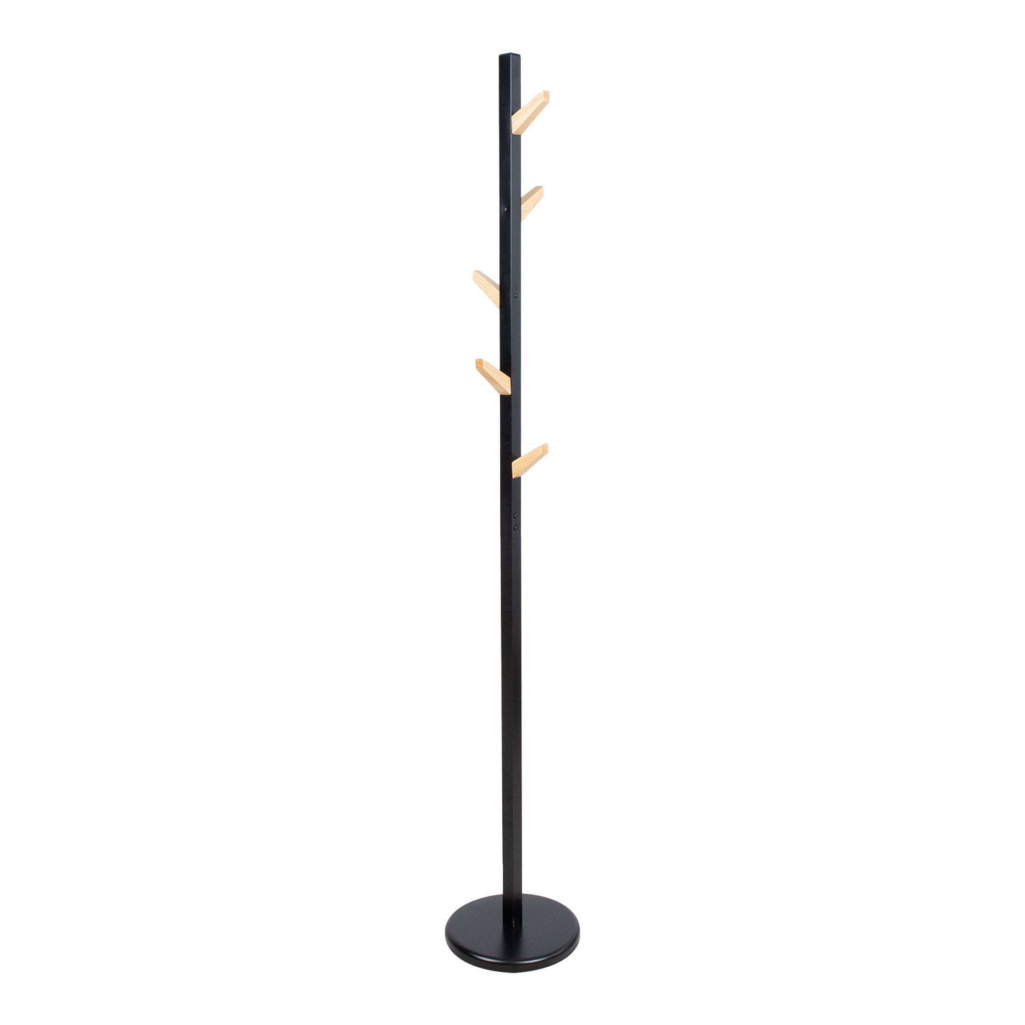 Coat hanger FOREST D28H177cm, black/natural