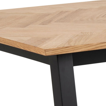 Table BRIGHTON 180x95xH75cm, oak in fir pattern