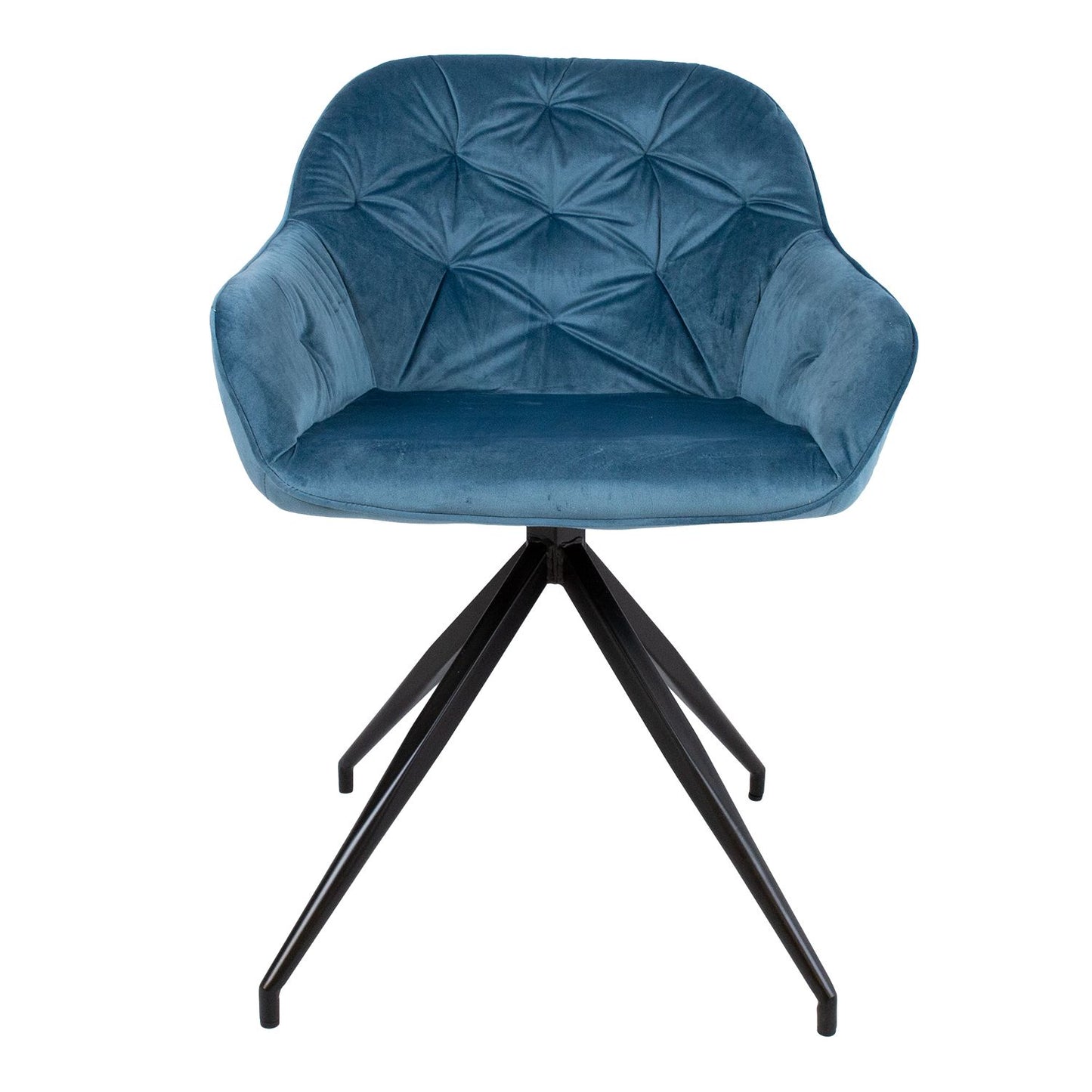 Chair BRIT, blue velvet 