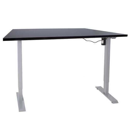 Desk ERGO with 1 motor 140x80cm, black/grey 