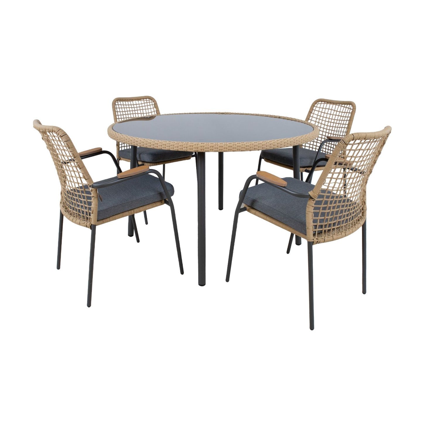 Garden furniture set PRUSSIA table and 4 chairs