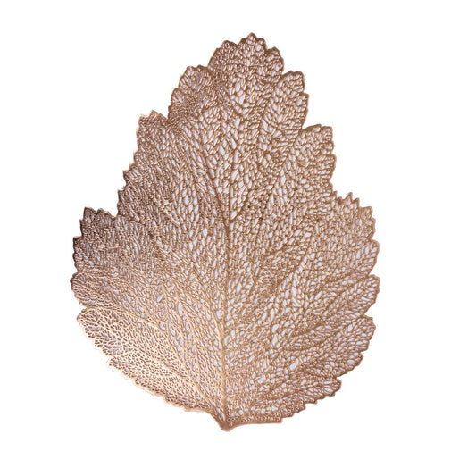 Скатерть BIG LEAF 36x45см, розовое золото