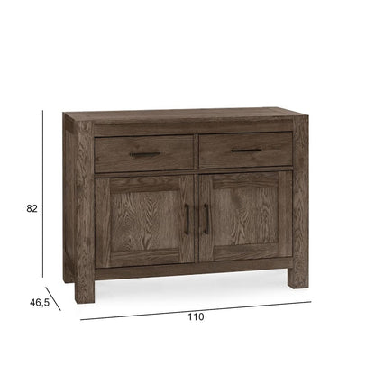 Chest of drawers TURIN, smoky oak