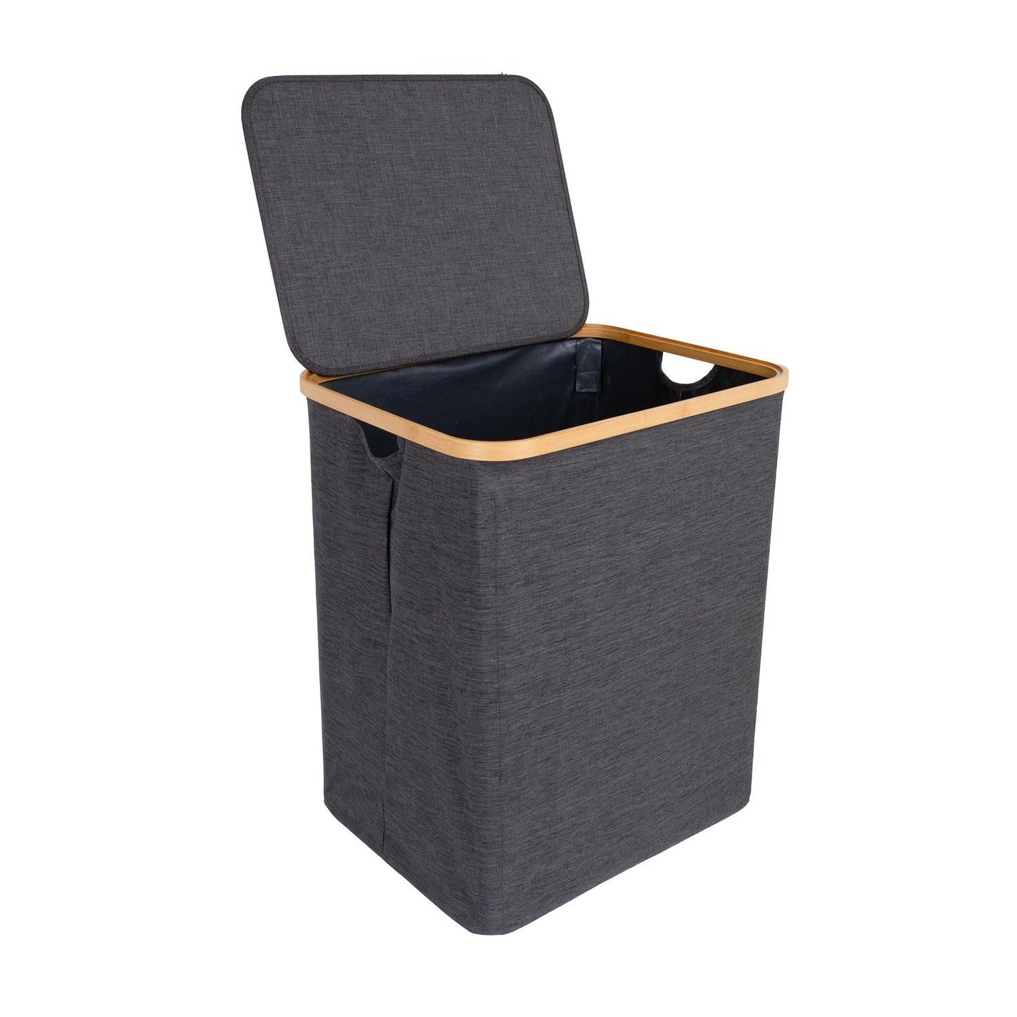 Laundry basket MAX GRAY 45x36xH54cm, dark gray 