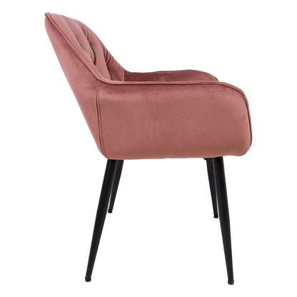 Chair BRITA, pink velvet 