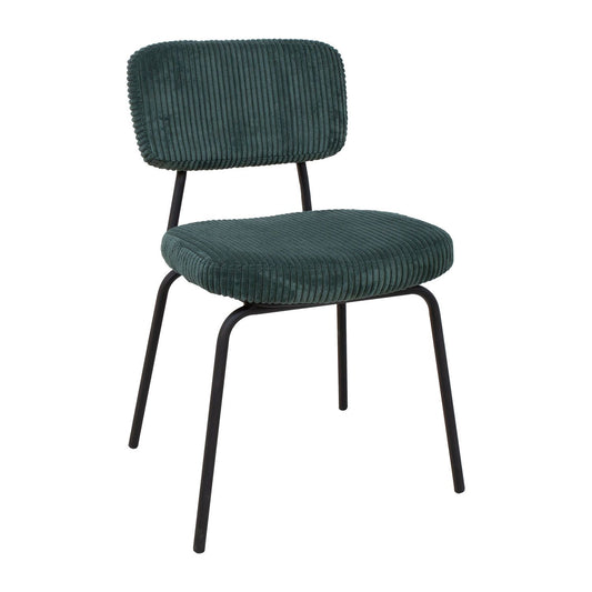 Chair KEIU 46x51xH76cm, dark green velvet 