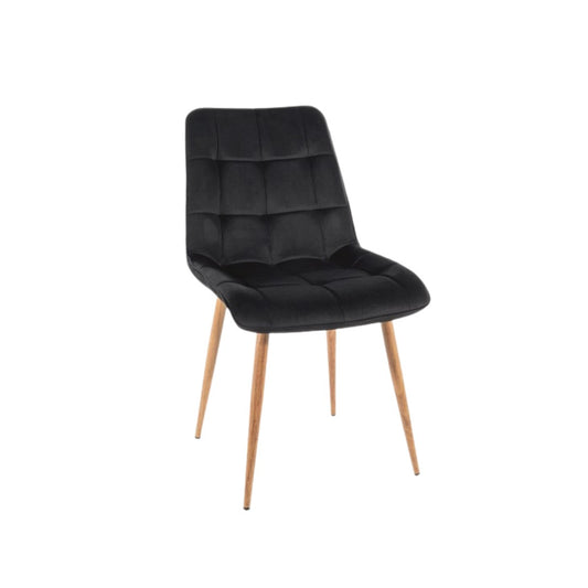 Armchair CHIC D VELVET OAK FRAME / BLACK BLUVEL 19