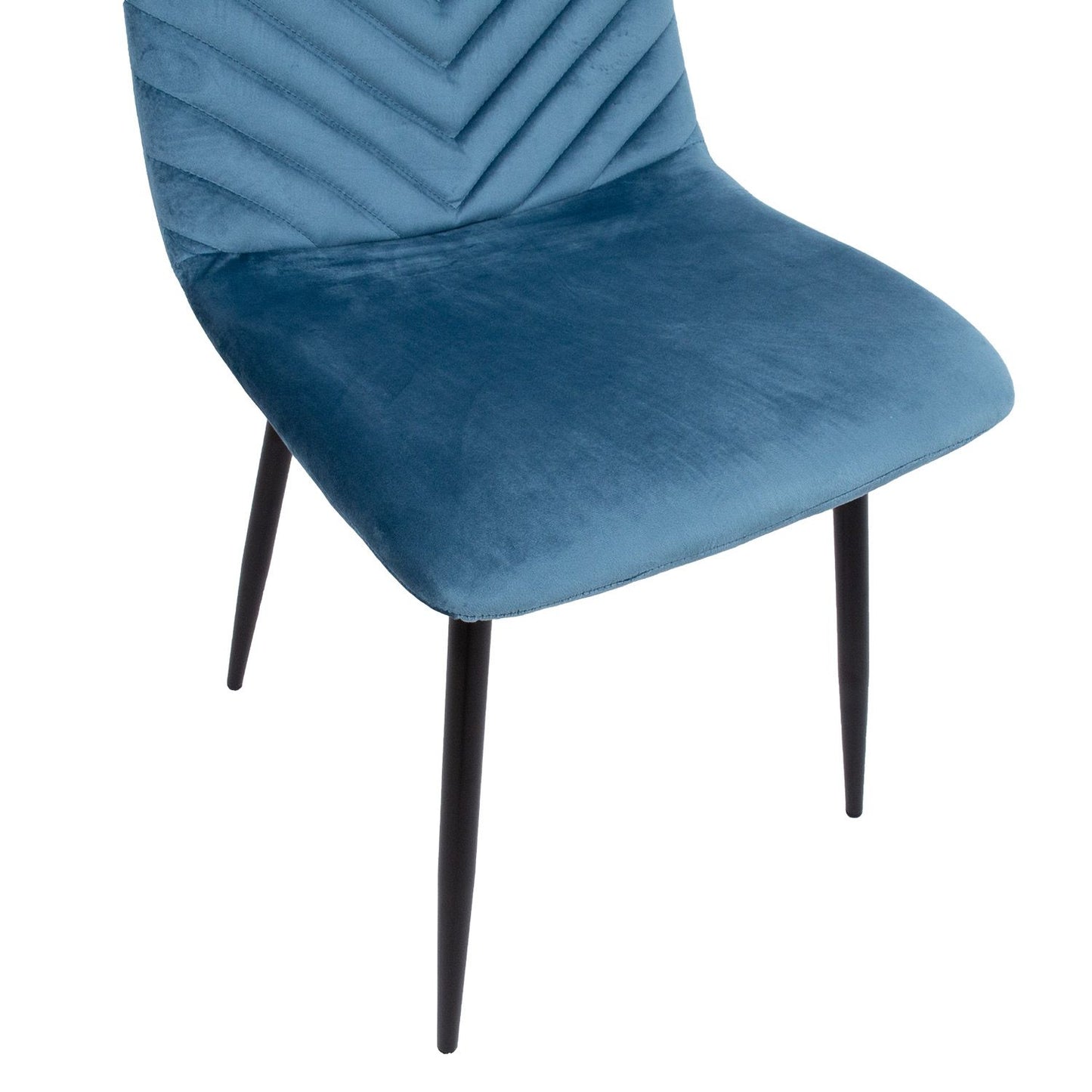 Chair BRIE, blue velvet 