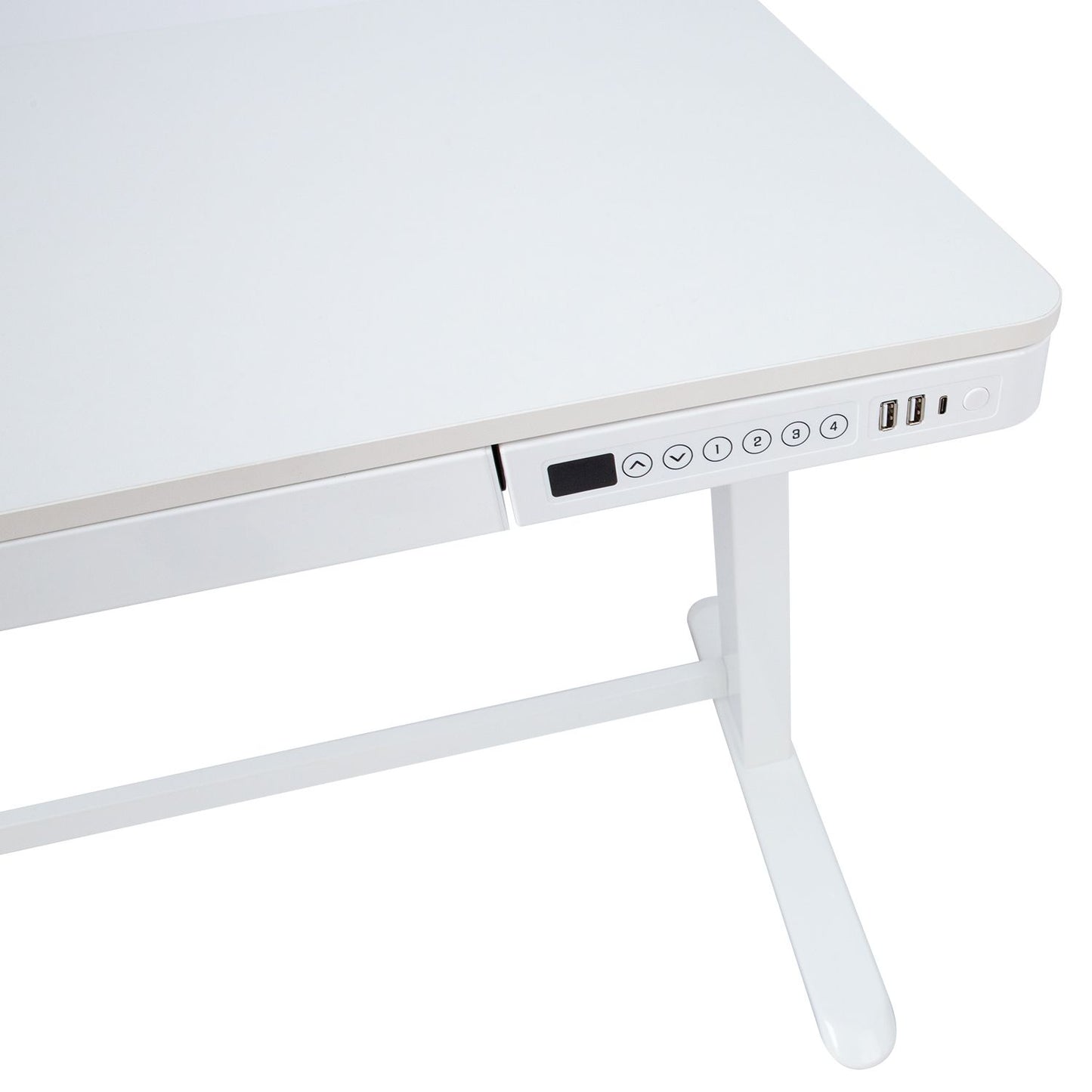 Desk ERGO with 1 motor 120x60xH72-121cm, white 