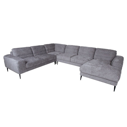 Corner sofa KRISTY LC+RC gray