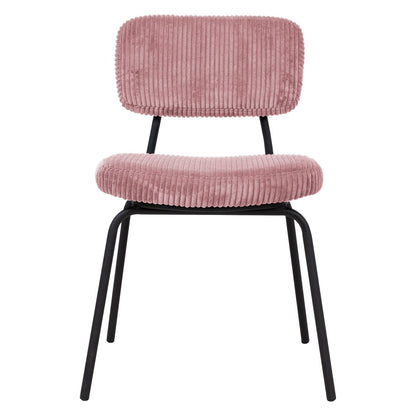 Chair KEIU 46x51xH76cm, vintage pink velvet 