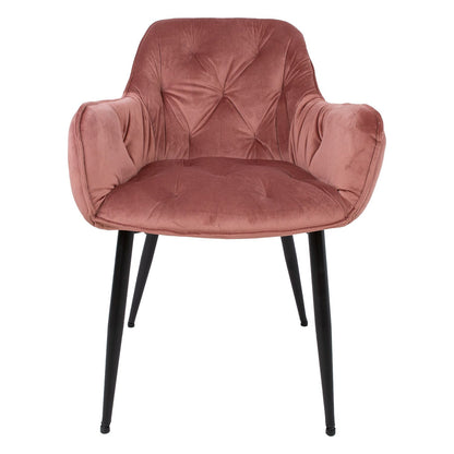 Chair BRITA, pink velvet 