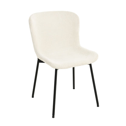 Chair MANOLO white bukle fabric 